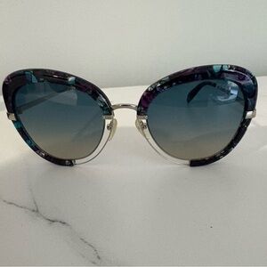 Women's Pucci Cat-Eye Sunglasses - Purple and Blue